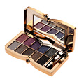 New 10 Colors Diamond Bright Eyeshadow Palette Maquiagem Flash Glitter Eyeshadow with Brush Mirror paleta de