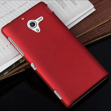 2014 New Mobile Phone bag Hard Matte Case, Rubber Hard Back Cover Case For Sony Xperia ZL L35H Cover Case