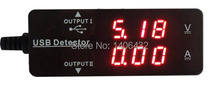 20Pcs lot Dual USB Detector Voltage Meter Current 3 2 10V 0 3A Voltmeter Ammeter Charger