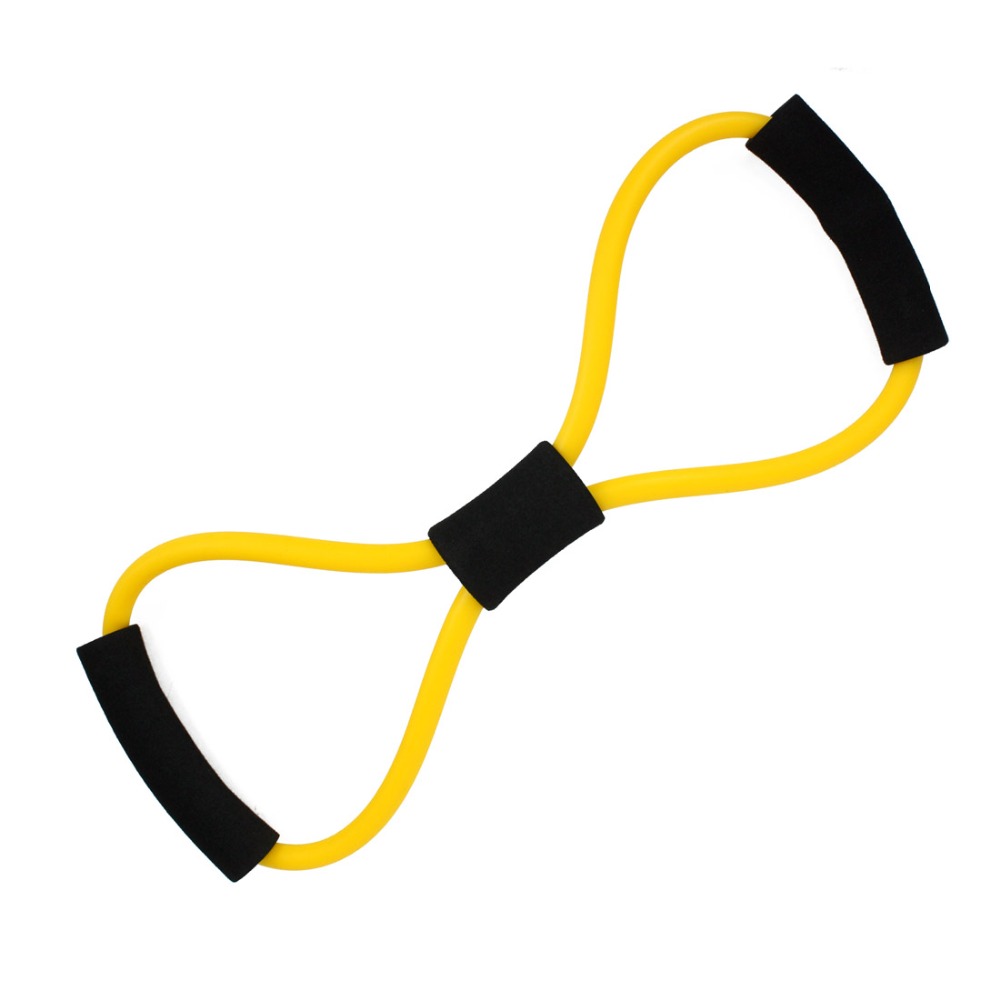 Free Shipping 39cm Fitness Resistance Bands 8 Shaped Resistance Rope Exerciese Elastic Exercise Bands for Yoga