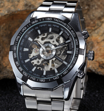 Envío gratis los hombres de moda de lujo a estrenar relojes mecánicos relojes mecánicos hombres de deportes recreativos impermeable reloj relogio masculino
