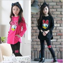 New Design Children’s clothing child set autumn female child set T-shirt long-sleeve top trousers baby twinset spring and autumn