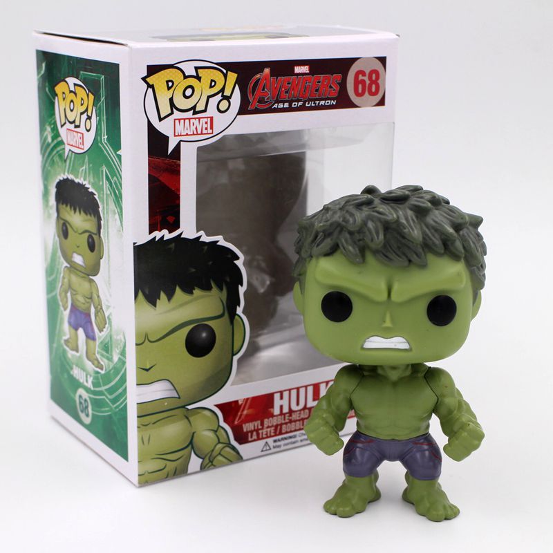 Funko POP Official Vinyl Action Figure Avengers The Hulk Spring Bobble Head Collectible Toy Brinquedos with Original Box