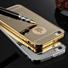 Tomkas Ultra Slim Mirror Case For iPhone 5 Mobile Phone Luxury Aluminum Acrylic Back Cover For iPhone 5S Hot Sale