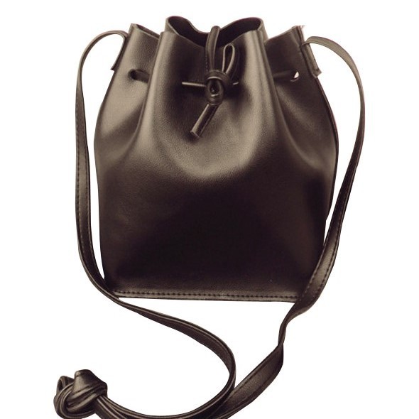 New 2015 Leather Bucket Bag Handbag Female Girl Casual Shoulder Bag Crossbody Bags Women Messenger Bag