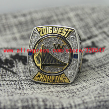 2016 Golden State GSW Warriors West Championship Basketball Copper Ring 7-15Size MVP CURRY