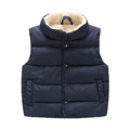 New Winter Thick Warm Collar Vest Children Vest Boys And Girls Children Casual Cotton Solid Color