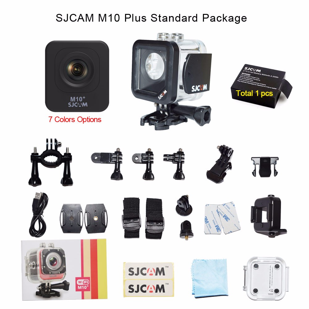 original-sjcam-m10+-plus-wifi-mini-cube-sports-camera-standard-package