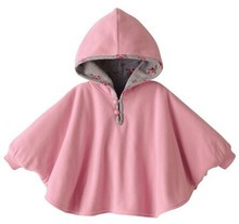 100 New 2016 Fleece Combi Baby Coat Babe Cloak Two sided Outwear Floral Baby Poncho Cape