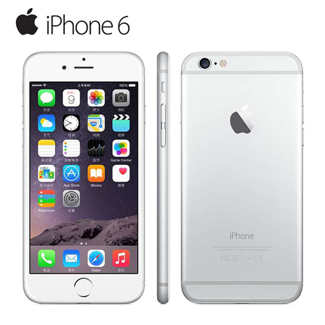 Оригинальный Разблокирована Apple iPhone 6 Мобильный Телефон iOS Двухъядерный 4.7 "IPS 1 ГБ ОПЕРАТИВНОЙ ПАМЯТИ 16/64/128 ГБ ROM GSM WCDMA LTE Используется телефон