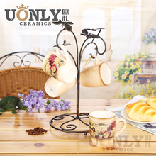 Direct new European style ceramic coffee cup beautiful and elegant and luxurious styling with a butterfly