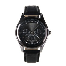 2015 de lujo elegante men ‘ s reloj de marca famosa de acero inoxidable reloj de pulsera de cuero moda reloj analógico de cuarzo libera el envío