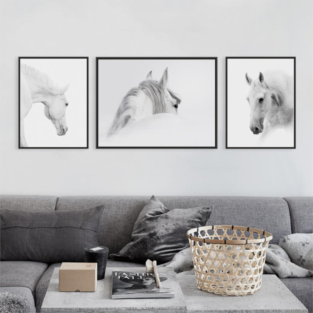 Online kopen wholesale framed classic horse print uit china framed ... Set woonkamer minimalistische