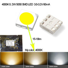 High Brightness 5050 SMD diy kit led light chip 3000K,6000K,3.0-3.4V,Free Ship