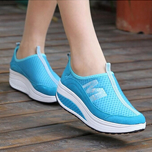 2016 women loafers women flats summer network leather shoes women breathable mesh shoes A678