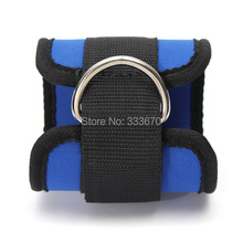 Black Blue Ankle Anchor Strap D ring Multi Gym Cable Attachment Thigh Leg Pulley Strap Lifting