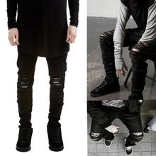 2016 Hot Sale Mens Designed Straight Slim Fit Biker Jeans Pants Skinny Denim Trousers Full Length Pants Good-looking Mar 18