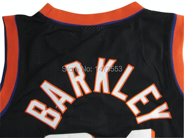 Phoenix #34 Charles Barkley Black Throwback Jersey_02