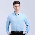 2016 New Men s Jacquard Dress Shirt Autumn Long Sleeve Breathable Stripe Slim Fitt Casual Camisas
