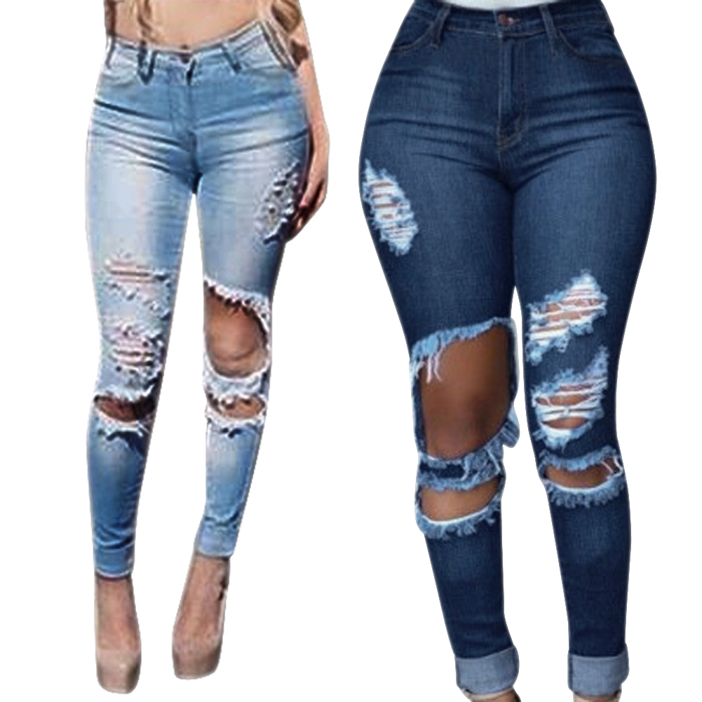Cheap Destroyed Skinny Jeans For Juniors - Jeans Am