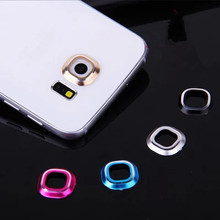 Back Rear Camera Glass Metal Lens Protector Guard Circle Case Cover Mobile Phone Accessories For Samsung Galaxy S6 / Edge LPS6