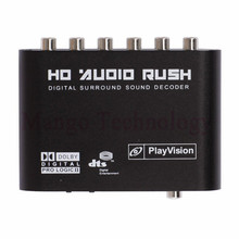 High quality Audio Gear Digital Dolby DTS/AC-3 Optical to 5.1-Channel RCA Analog Sound Decoder SPDIF