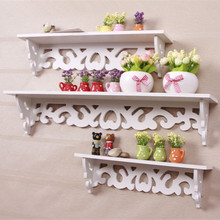 Rococo furniture white wall shelf