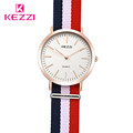 2016 Hot sales Watches Luxury Brand KEZZI Nylon Strap Men Wristwatches Fashion Quartz watch K1502 Relogio