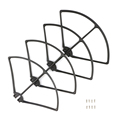 4 PCS Syma X8C W G X8HC X8HW X8HG Plastic Quadcopter Propeller Guard Protection Frame Black