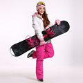 White Dot Snow Suit Women Snowboard Clothing Winter Waterproof Thicken Warm Costume Outdoor Ski Suit