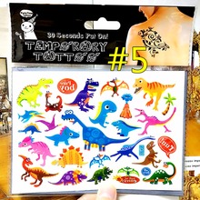Dinosaur Toys Child Temporary Tattoo Body Art Flash Tattoo Stickers 17*10cm Waterproof Tatoo Car Styling Home Decor Wall Sticker