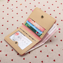 Brand Designer Women Wallet Bags Best Matte PU Leather Button Clutch Purse Lady Short Handbag Bag