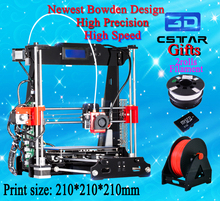 Bowden extruder High Quality Precision Reprap Prusa i3 3d Printer DIY kit with 1 Roll Filament 8GB SD card