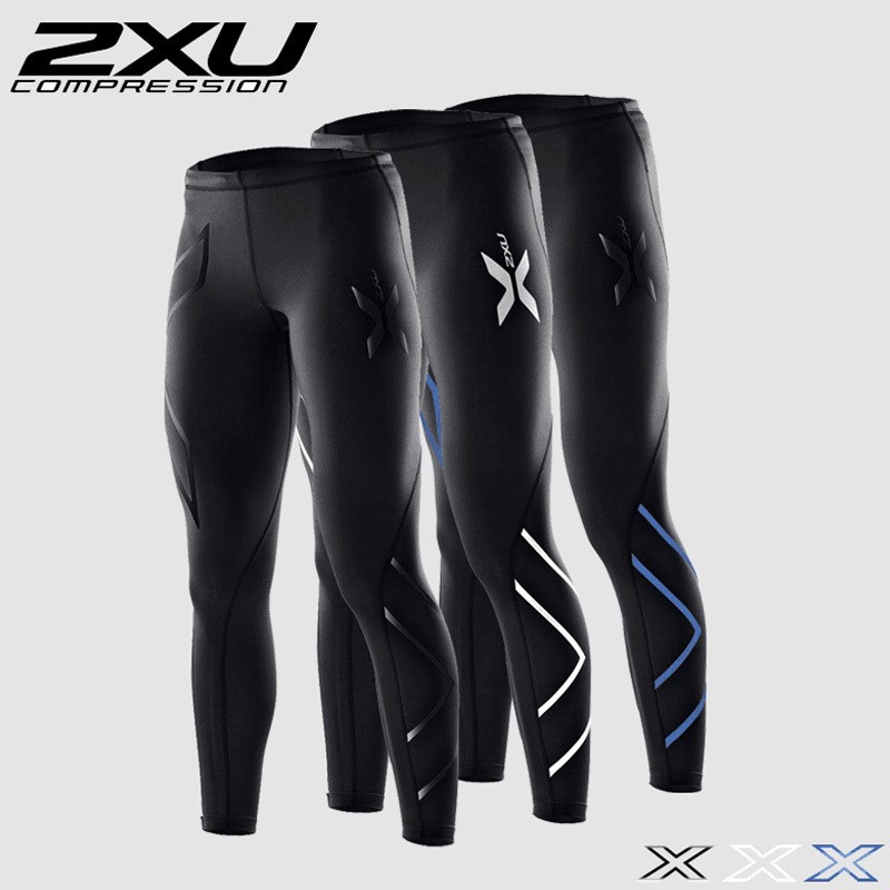 2XU-Women-Compression-Tights-Pants-Black-Blue-Sport-Trousers-Jogging-Breathable-Superelastic-Joggers-Trousers-For-women