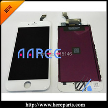 White color 5pcs/set + Free shippig 100% tested guarantee for iPhone 6 LCD screen digitizer Assembly frame Replacement