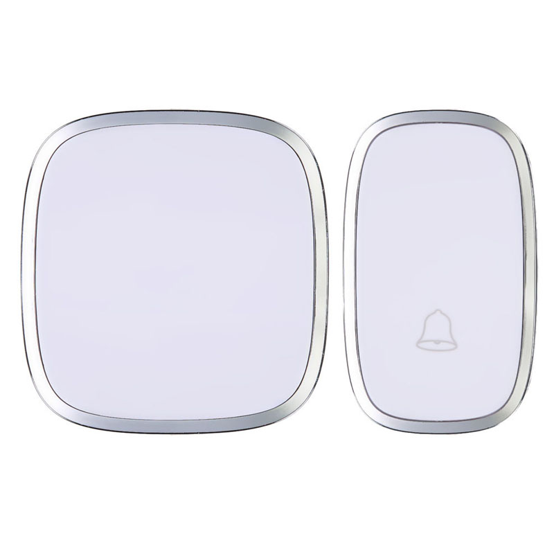 White Waterproof Wireless Doorbell Door Bell 36 Melody Home Smart Alarm FEN