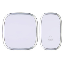 White Waterproof Wireless Doorbell Door Bell 36 Melody Home Smart Alarm FEN#
