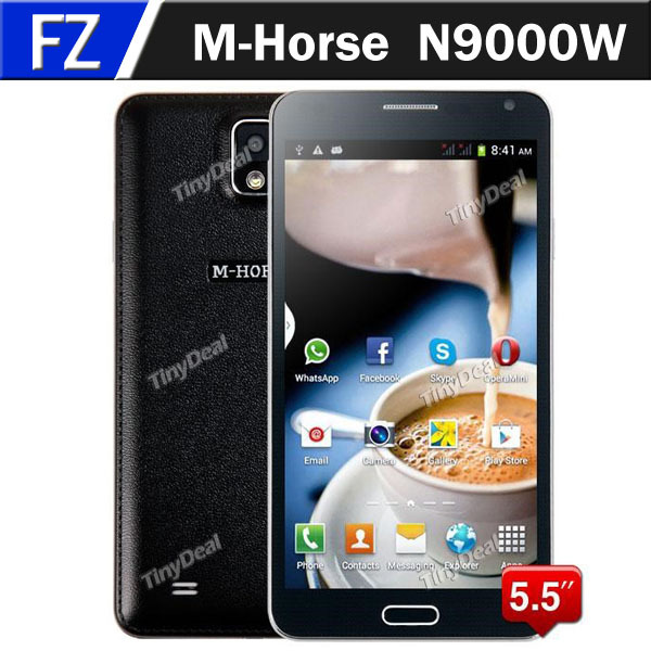 Spain In Stock Original M HORSE N9000W 5 5 MTK6572 Dual Core Android 4 2 2