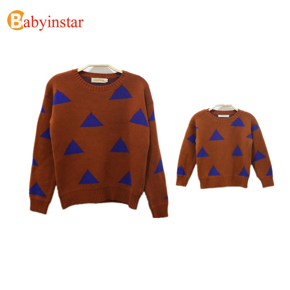 Autumn Winter Fashion Sweater Sets For Son Monther Daughter 2016 Family Look Family Matching Outfits Outwear
