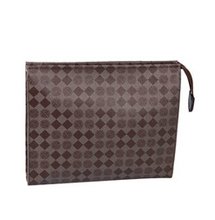 free shipping top quality TOILETRY POUCH 26 real Oxidized leather women handbag