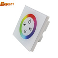 HGHomeart 12 24V 12A Wall mounted Touch Panel RGB Controller For 3528 5050 Multi color LED