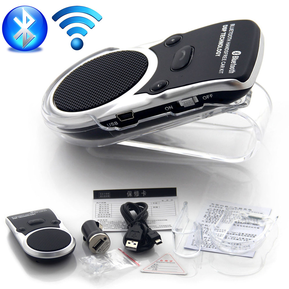 Car-kit-Bluetooth-two-link-Solar-Powered-Speaker-Hands-Free-Car-Kit-Wireless-MP3-Music-transmissor