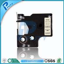 Black on clear For DYMO machine ribbons typewriter ribbon 9mm*7m DYMO 40910 DYMO D1 Label Maker Tape Compatible