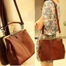 European And American Style Women Handbags Vintage PU Leather Shoulder Bag Female Versatile Messenger Bag Fashion Crossbody Bag