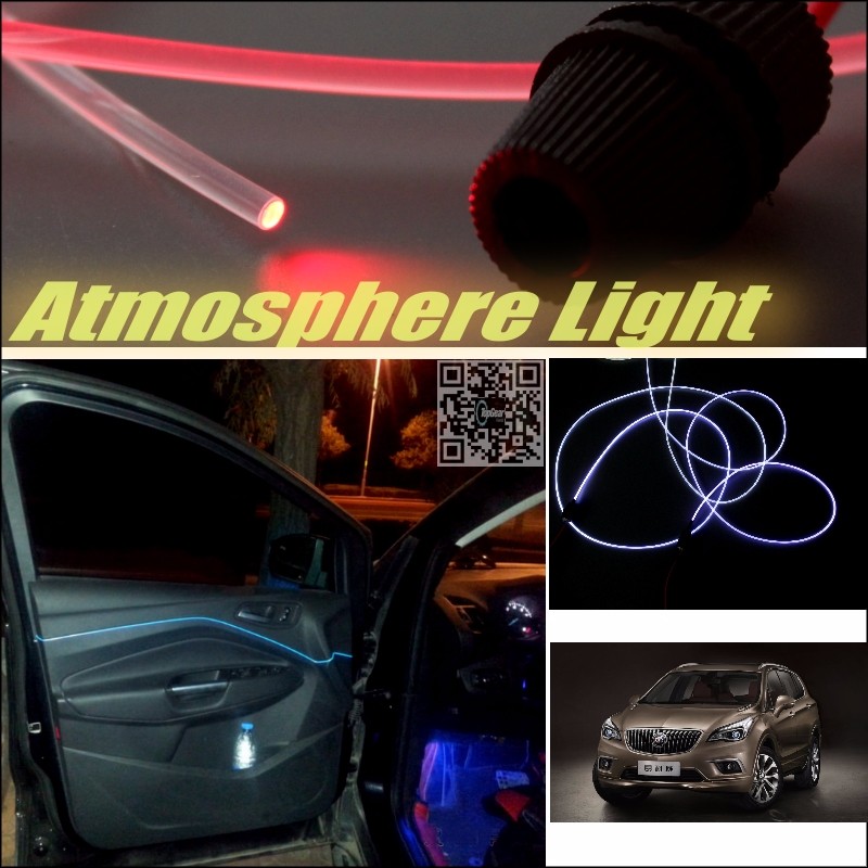 Car Atmosphere Light Fiber Optic Band For Buick Envision 2014~2015 Furiosa Interior Refit No Dizzling Cab Inside DIY Air light