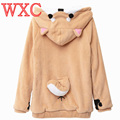 Doge Women Hoodies Ear Hoodie Pouch Women s Clothing Pullover Sweatshirt Vetement Kawaii Japanese Anime Tail
