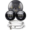 7 Projector Daymaker Headlight 4 5 inch Passing Lights 7 Daymarker Headlight Mount Ring For Harley