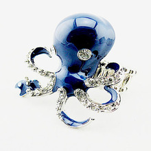 Grace sky 2013 new arrival Ocean series octopus lovely elastic rings made with epoxy