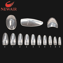 ABS Flase Nail Art Tips French Style 500pcs Oval Nails Clear Full Cover Nails False Nail Beauty FreeShipping