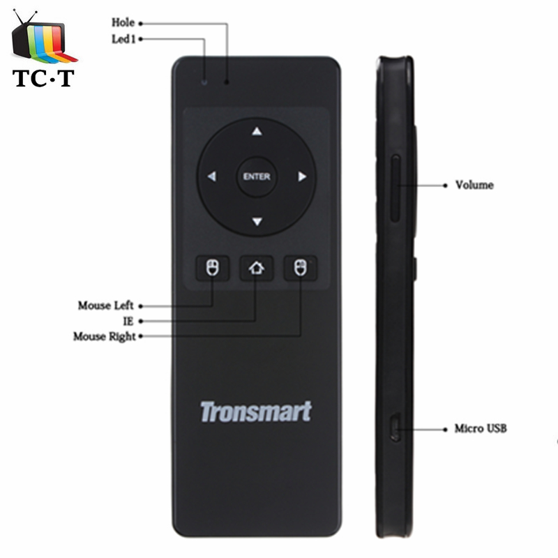 English Optional Tronsmart Air Mouse TSM-01 Russian Keyboard Wireless Remote Control 2.4GHz for Gaming Android TV BOX